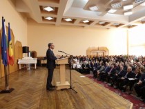 Плевнелиев в Тараклийския държавен университет в Молдова