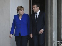 Макрон и Меркел провеждат първата си двустранна среща след споразумението за политическа коалиция в Германия
