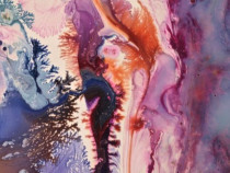 Японската художничка Акико Накаяма извайва "живите" си картини в Дома на киното