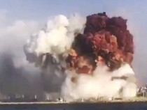 Моментът на експлозията в Бейрут бе запечатан на ВИДЕО от сватба