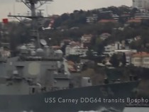 Кораб от американската ПРО пусна котва в Констанца